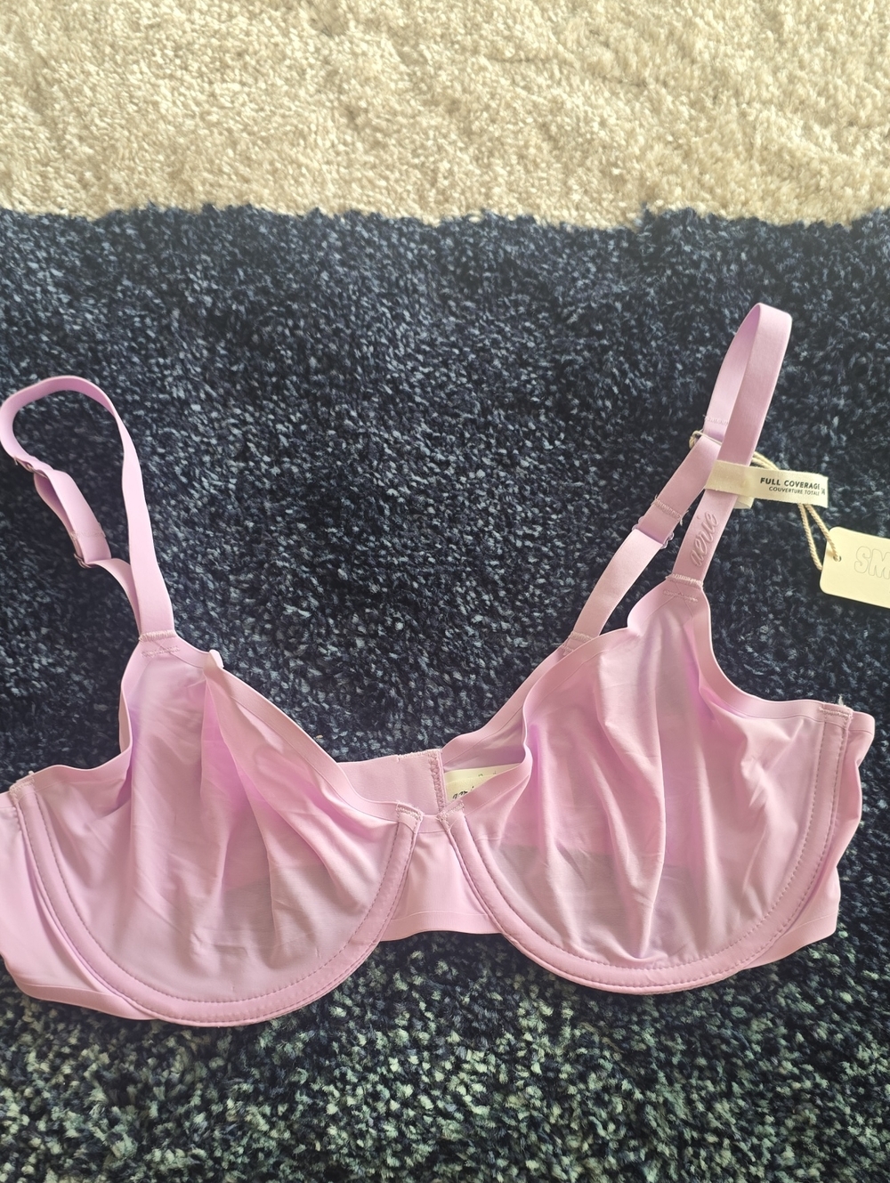 NWT Aerie SMOOTHEZ Sheer Lightly Lined Full Coverage Bra Lavender 34D